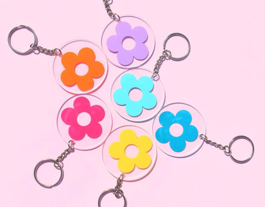 Retro Flower Key Chain