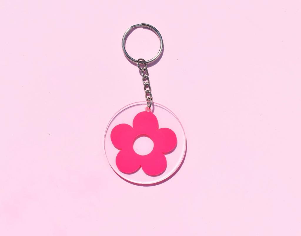 Retro Flower Key Chain