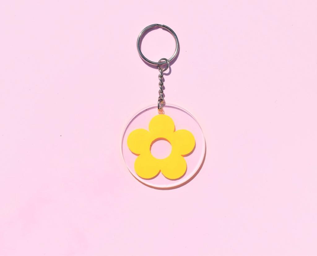 Retro Flower Key Chain