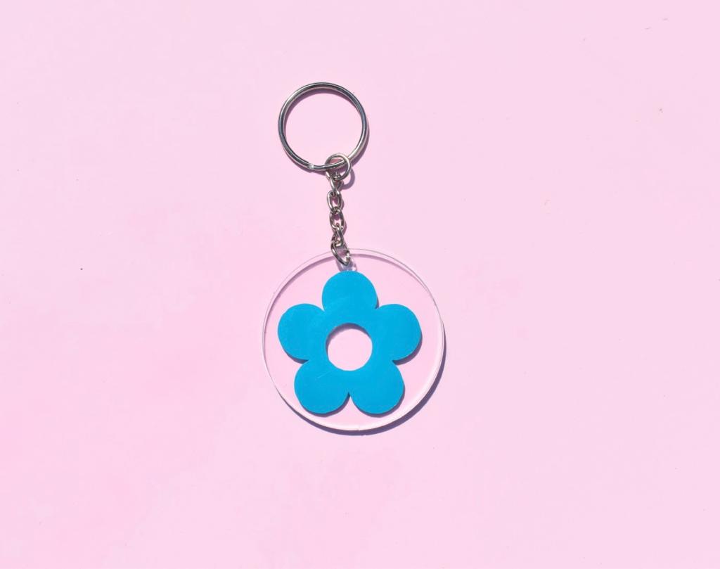 Retro Flower Key Chain