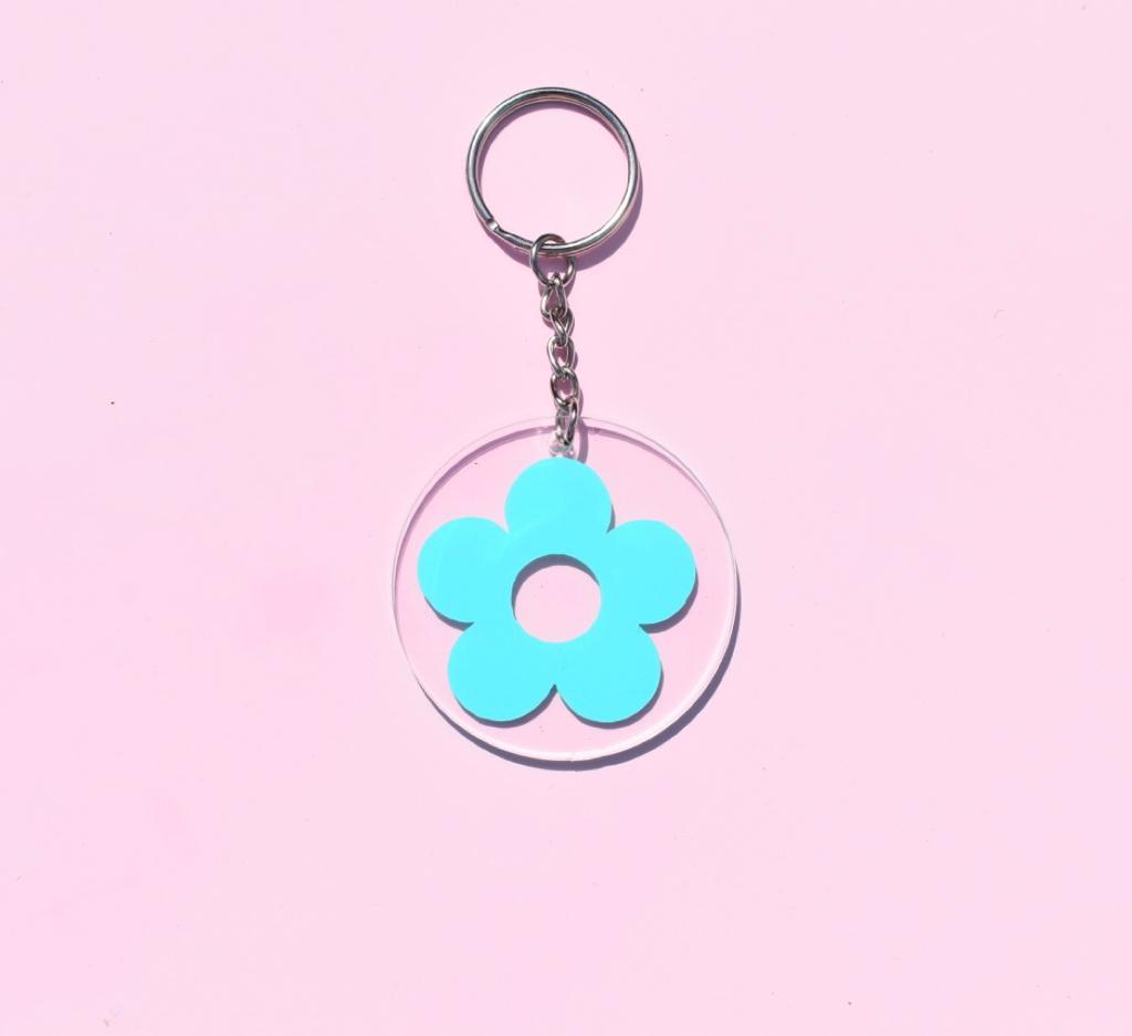 Retro Flower Key Chain