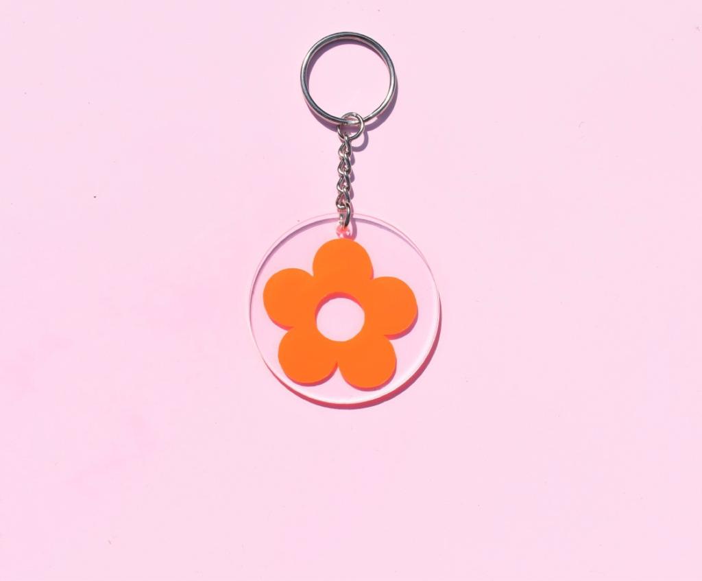 Retro Flower Key Chain