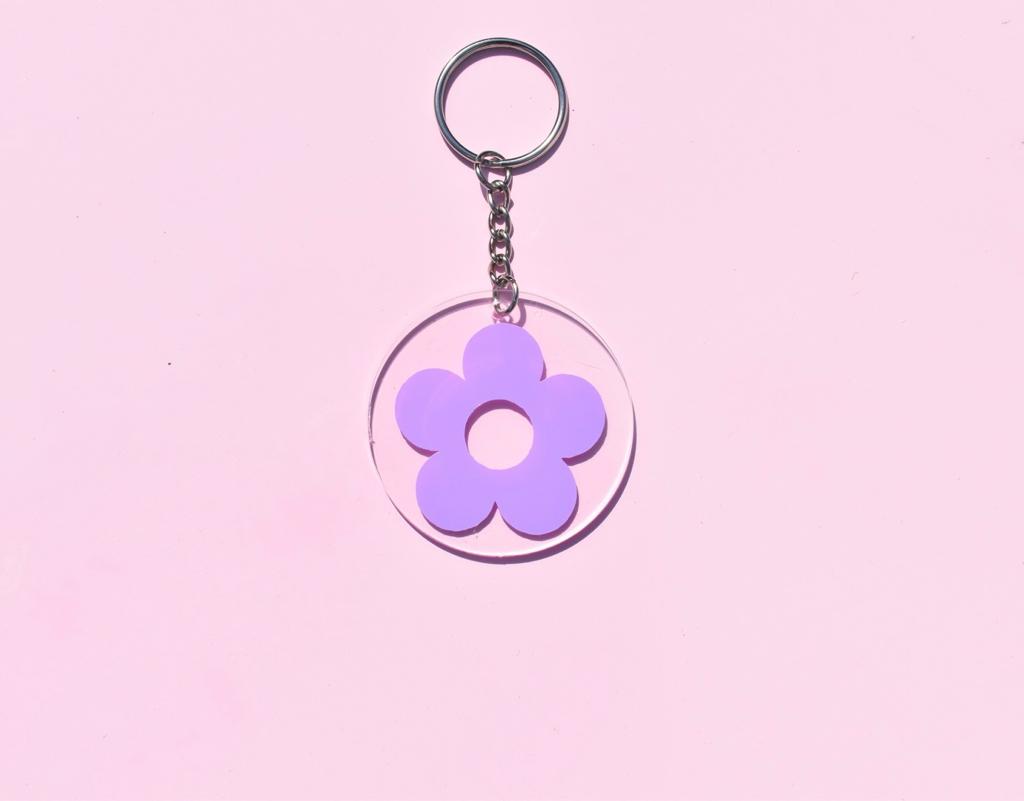 Retro Flower Key Chain